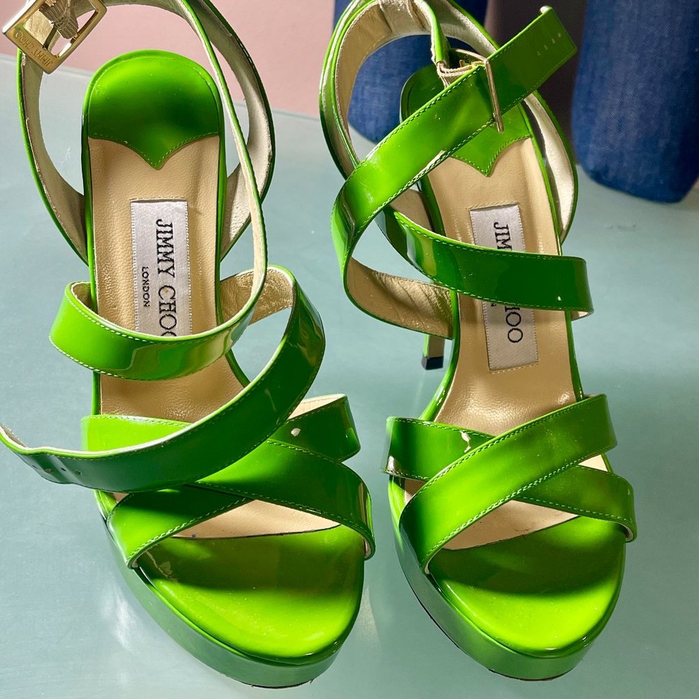 Jimmy Choo Vamp Platform Sandals Size 36